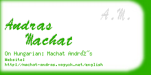 andras machat business card